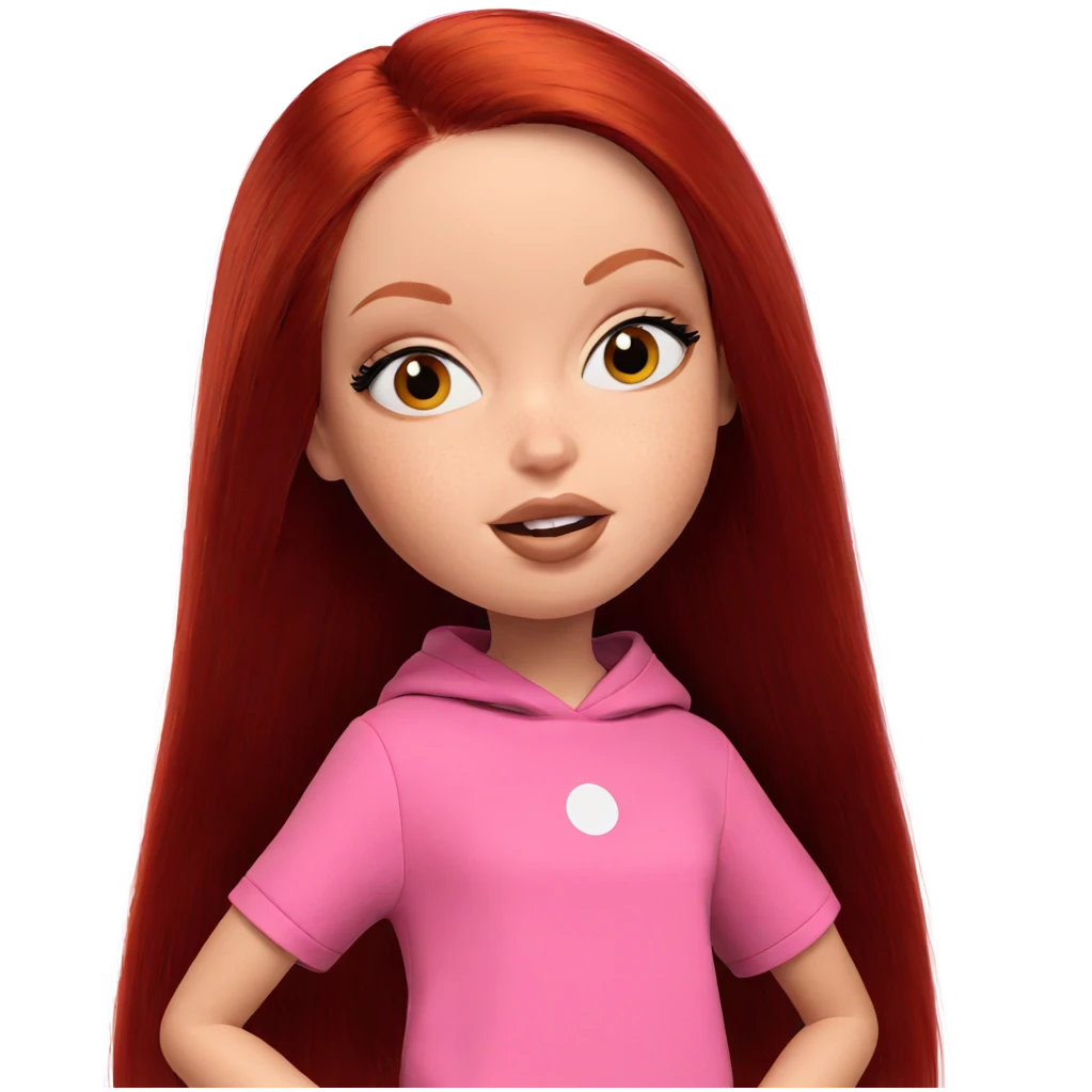 girl with red hair portrait emoji