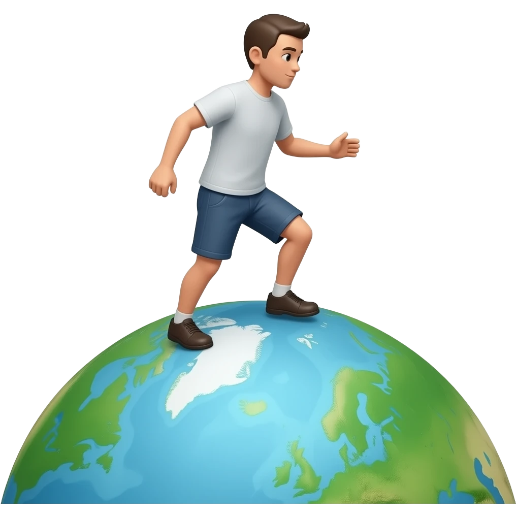 make him step on the earth emoji