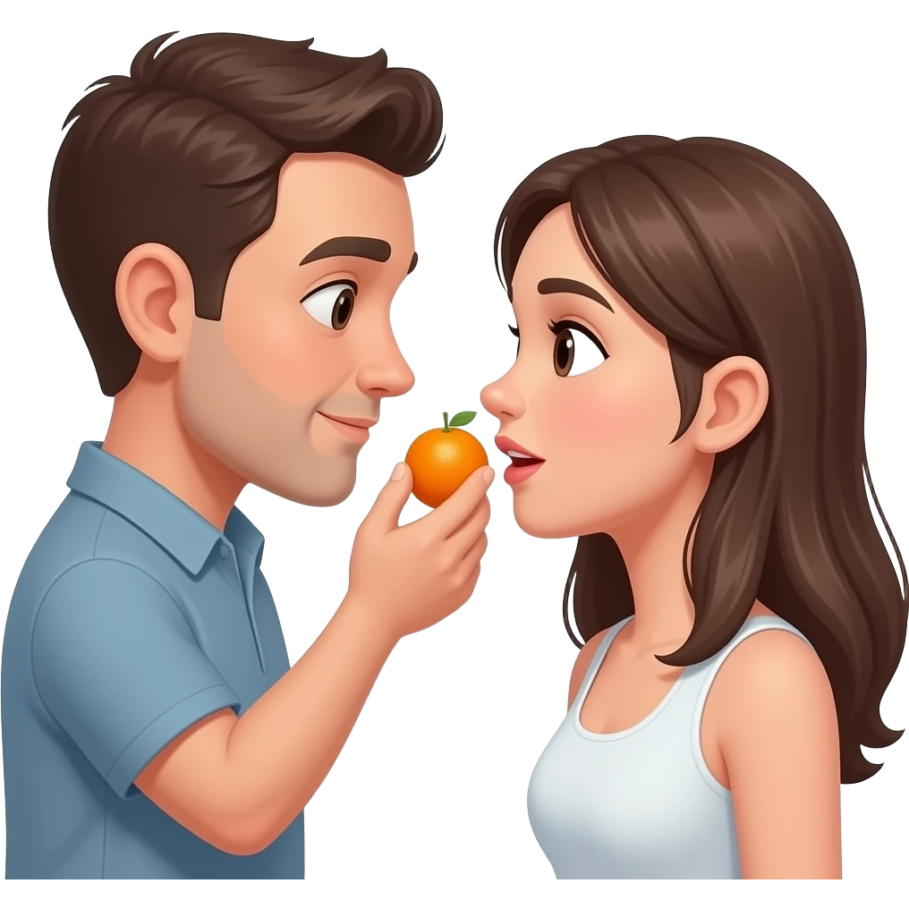 guy put something into her mouth emoji