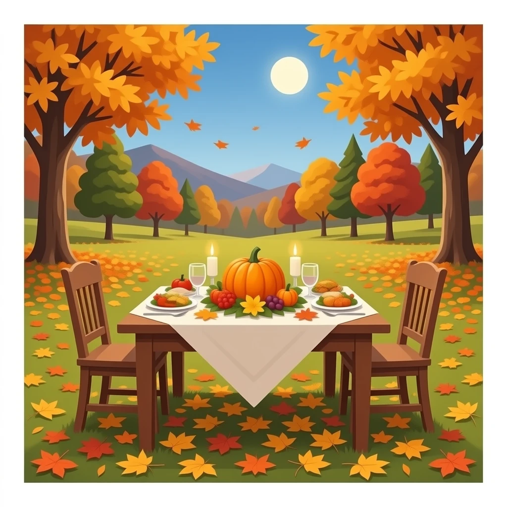 Thanksgiving and autumn vibes emoji