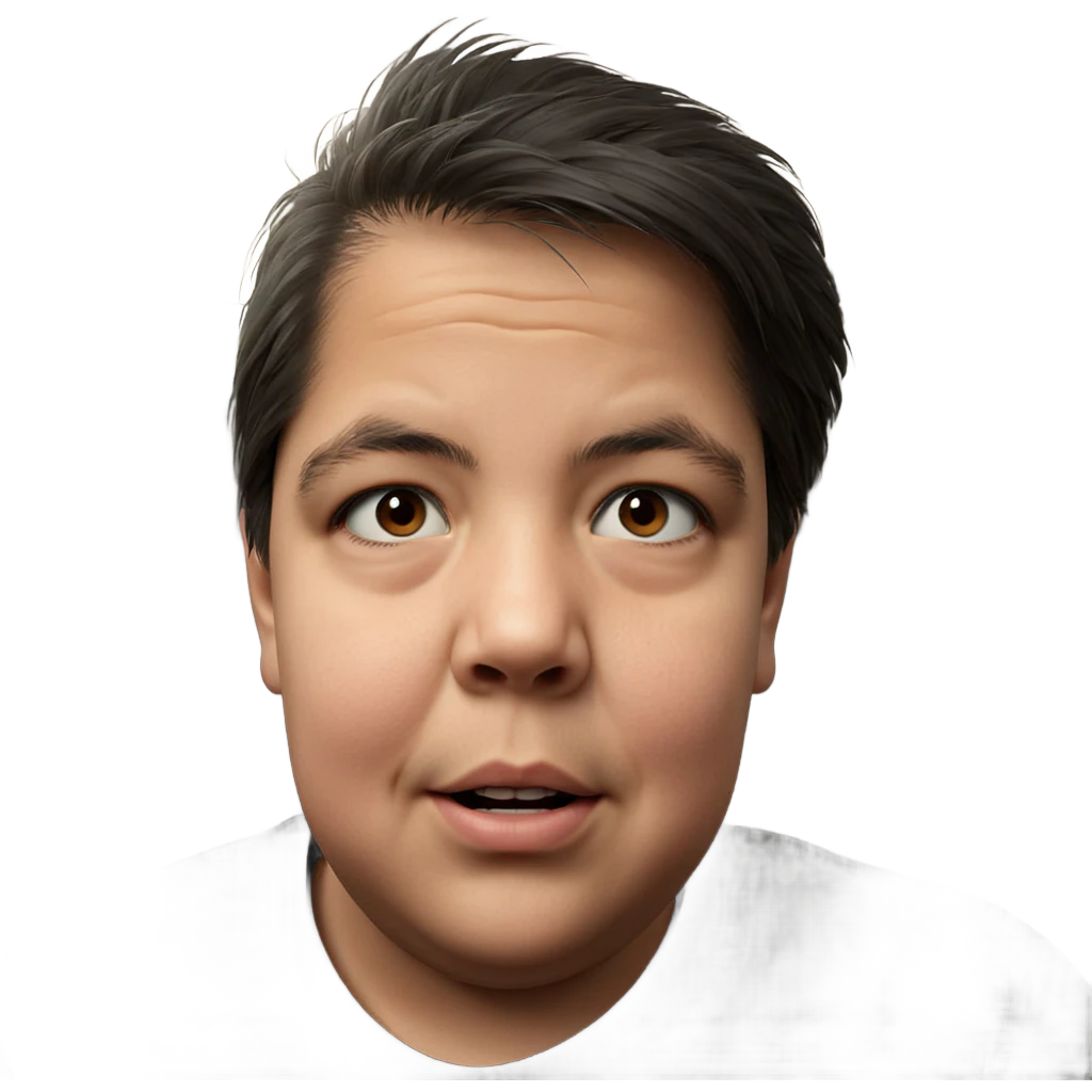 portrait of a boy in car emoji