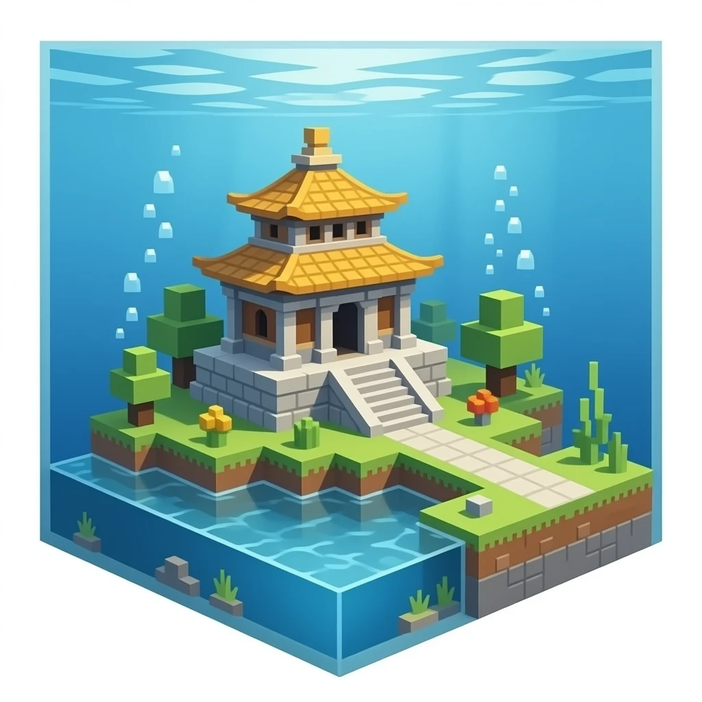 Unterwasser Tempel Minecraft emoji