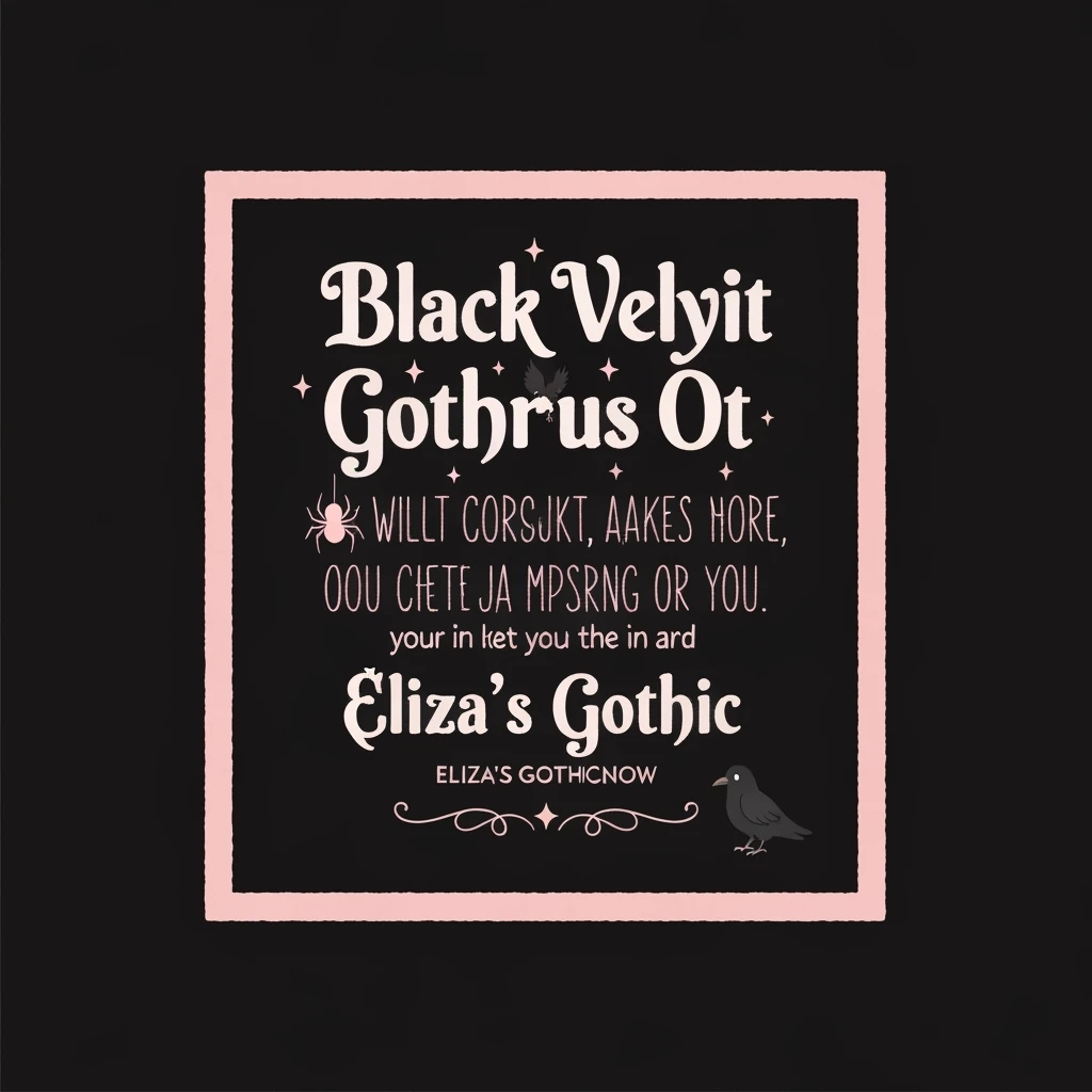 goth banner, cute, expressive, minimal, variation 2 emoji