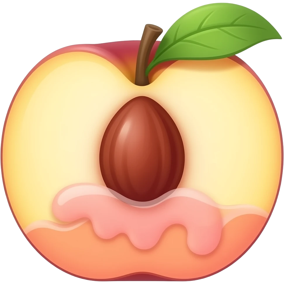 Pêche remplie de sperme emoji
