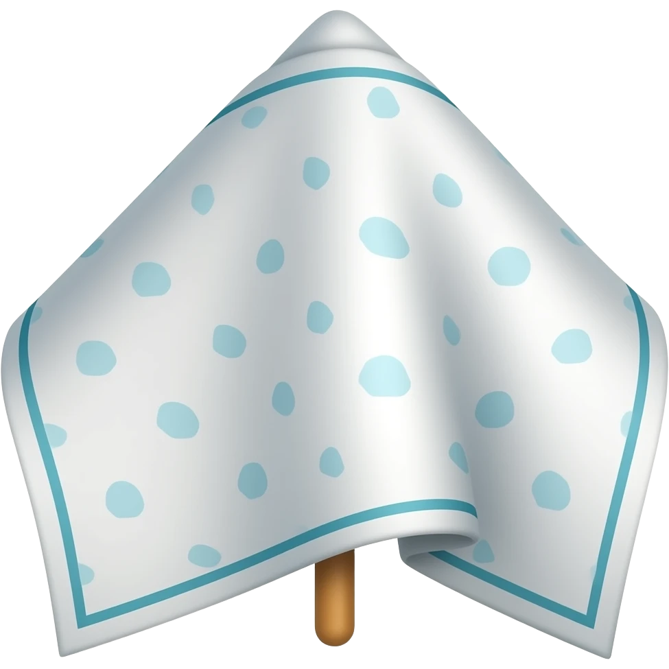 Handkerchief on a stick emoji
