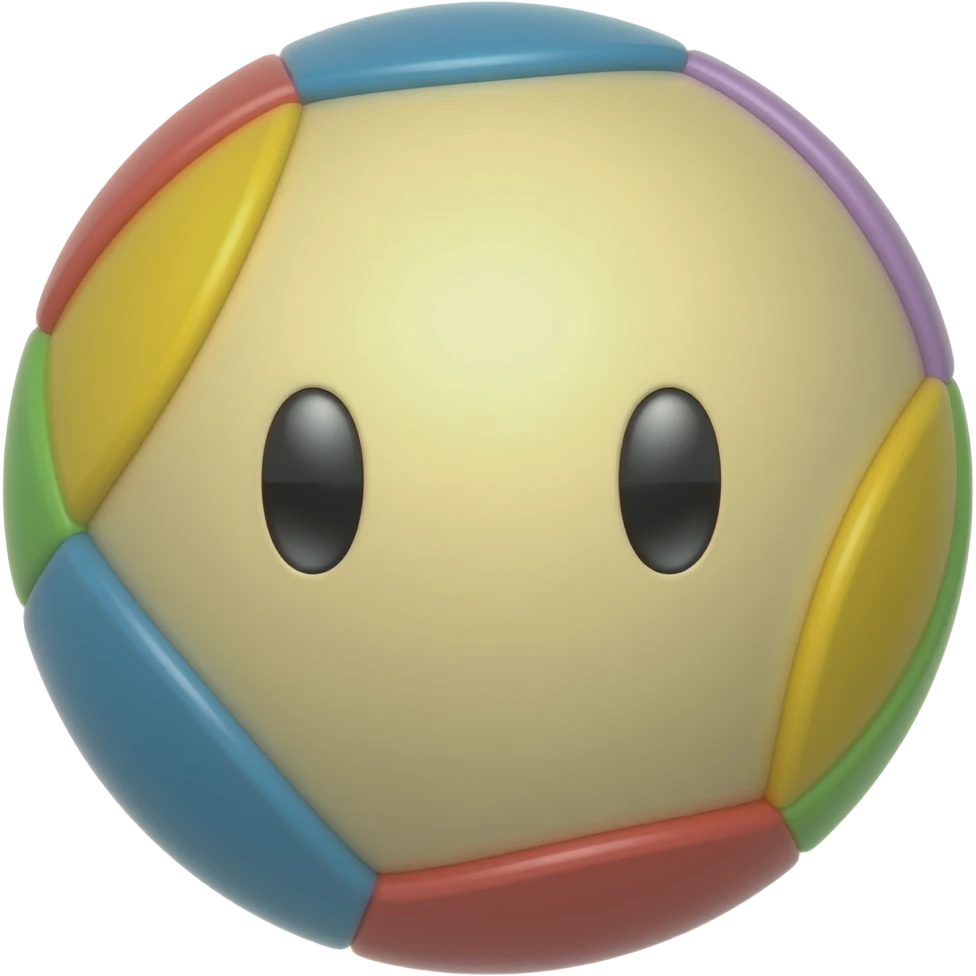 Мячик детский без лица emoji