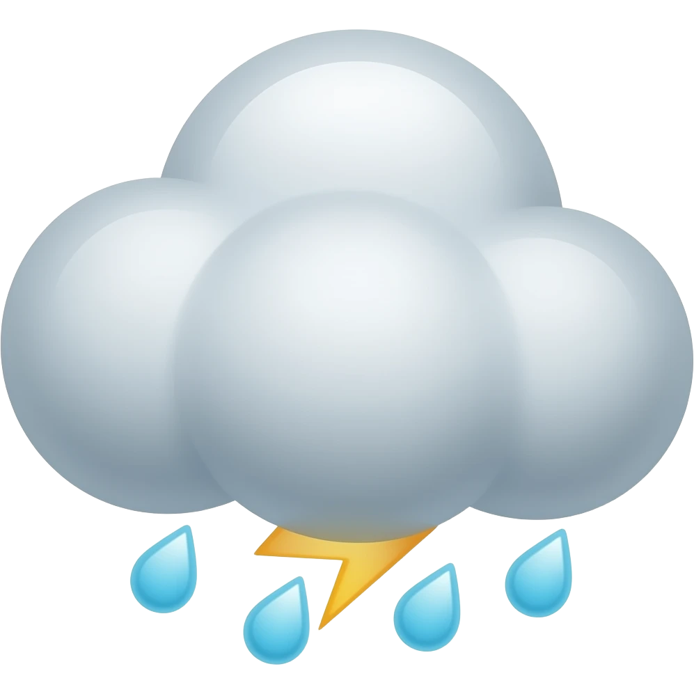 Storm cloud emoji