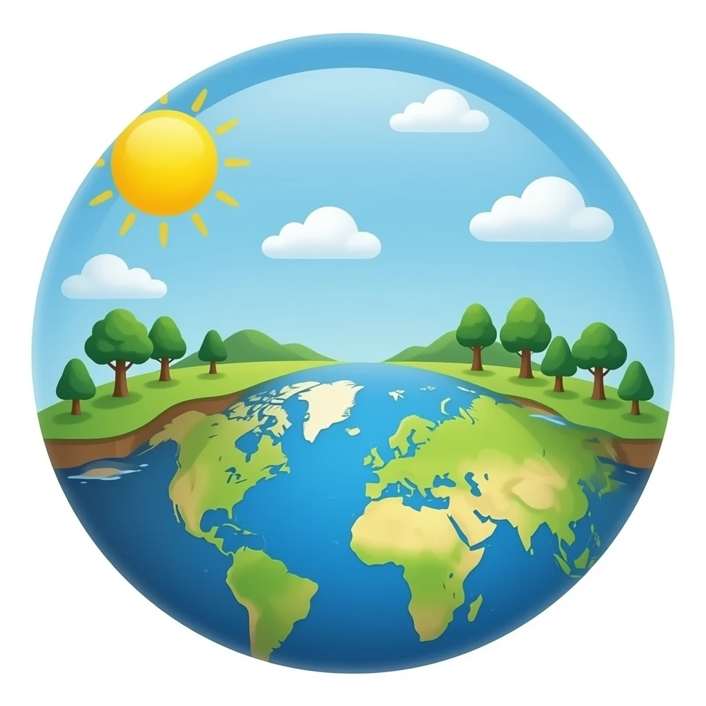 el mundo contaminado y sano emoji