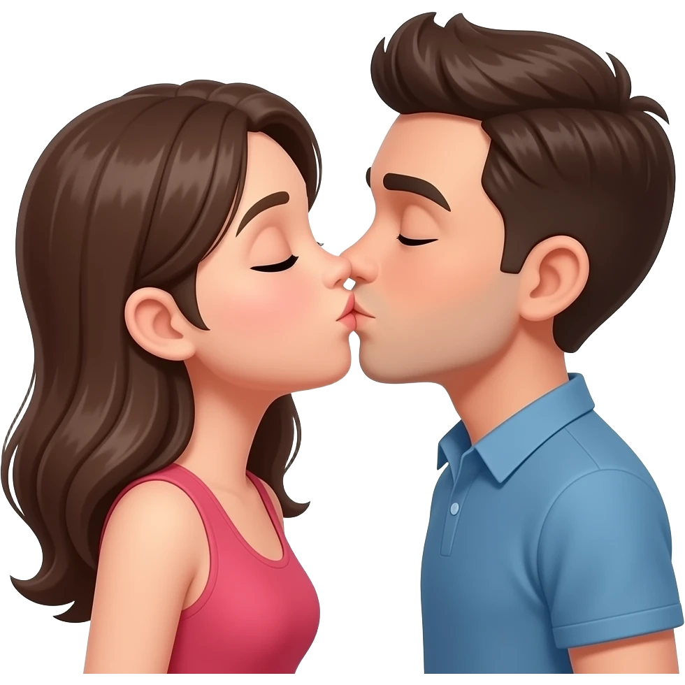 Generate me and emoji of people making out emoji