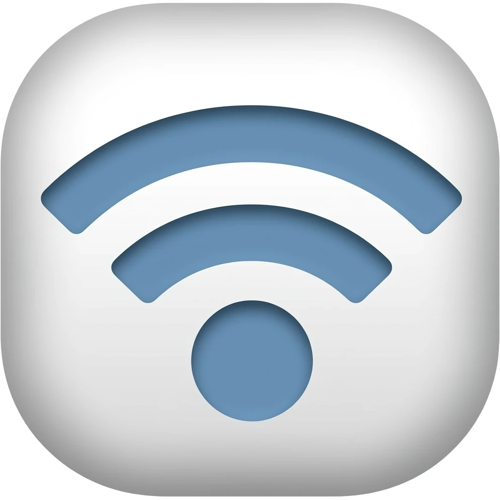 Wifi logo apple style UI rounded emoji
