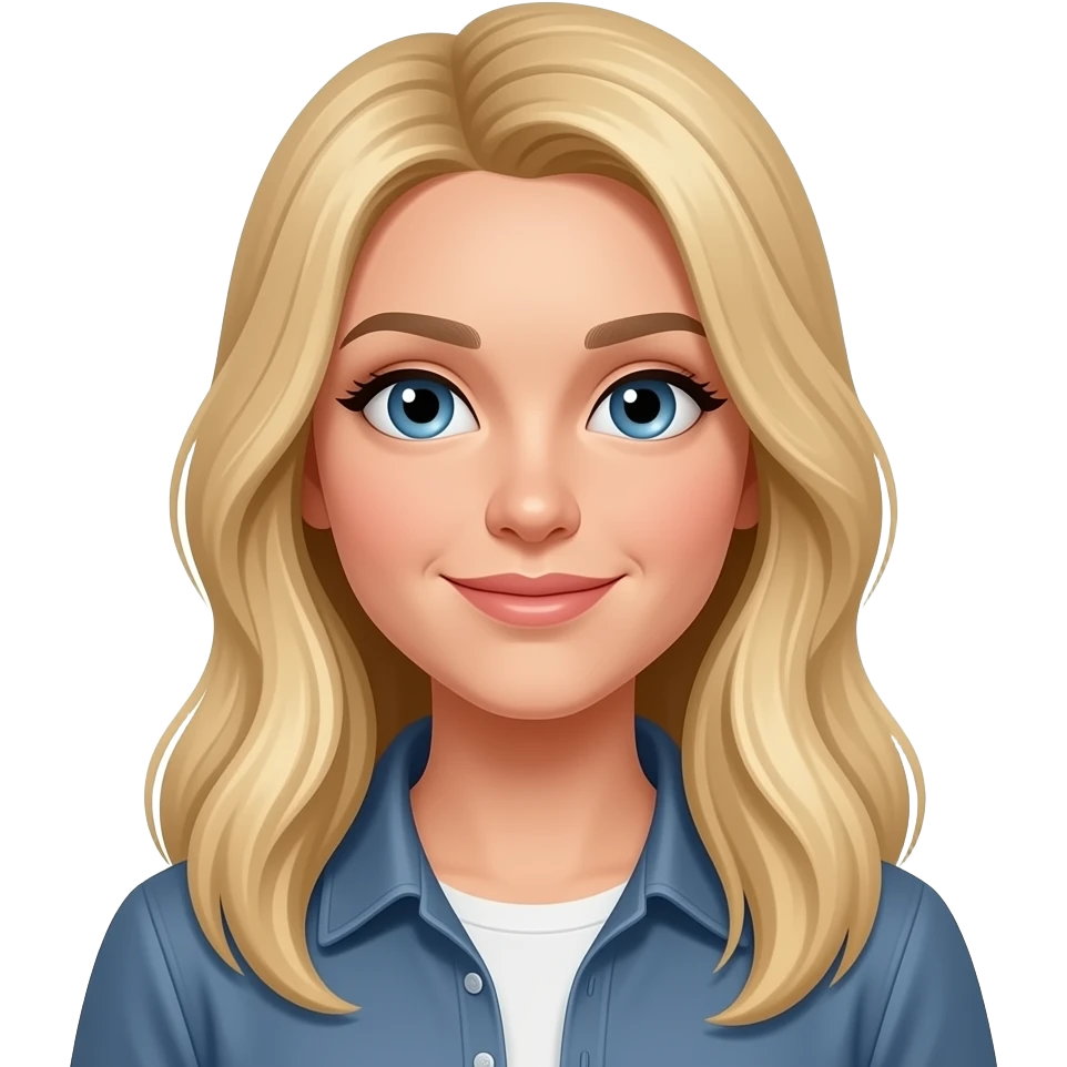 blonde long hair gold macbook emoji