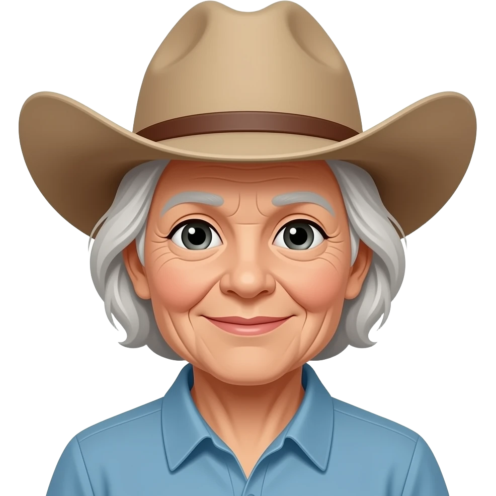old women in a cowboy hat emoji
