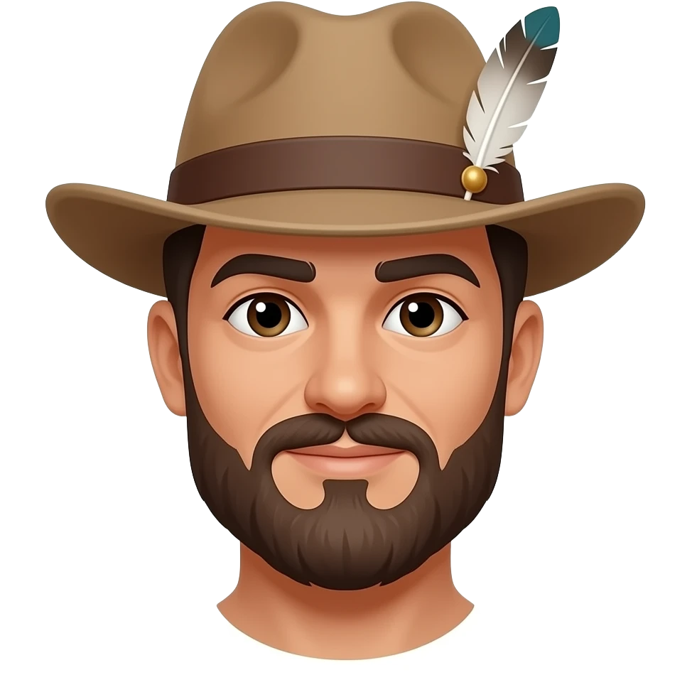 man with Feathered Hat emoji