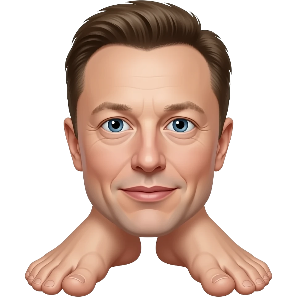 Elon musk toes emoji