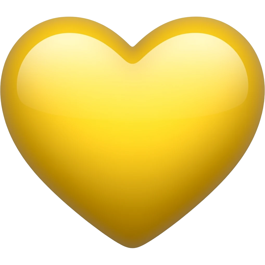 Sarı kalp emoji