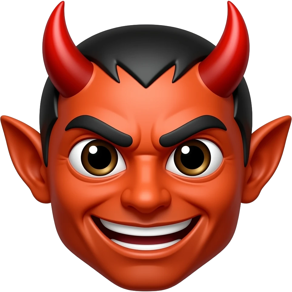 devil face emoji