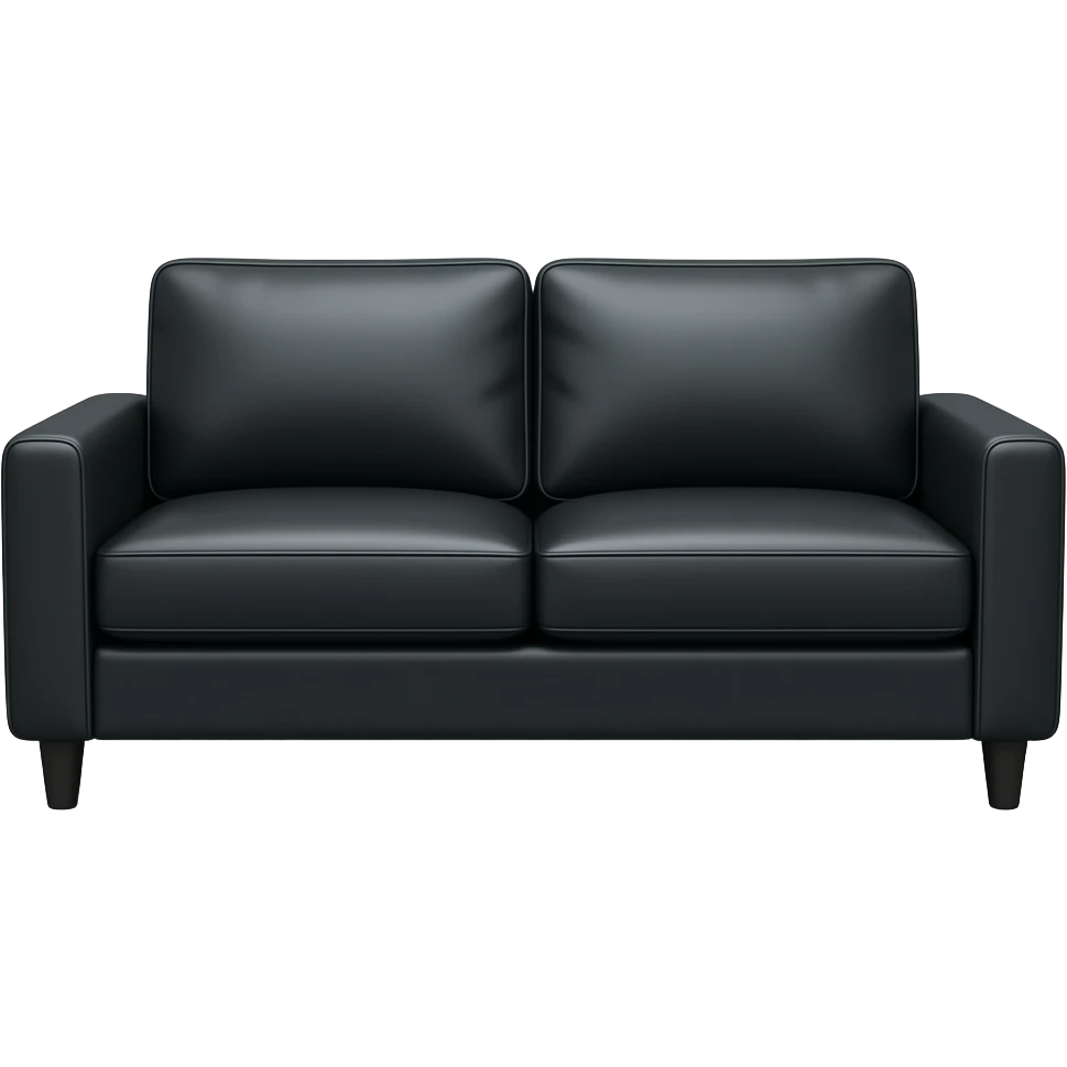 sofa noir pâle emoji