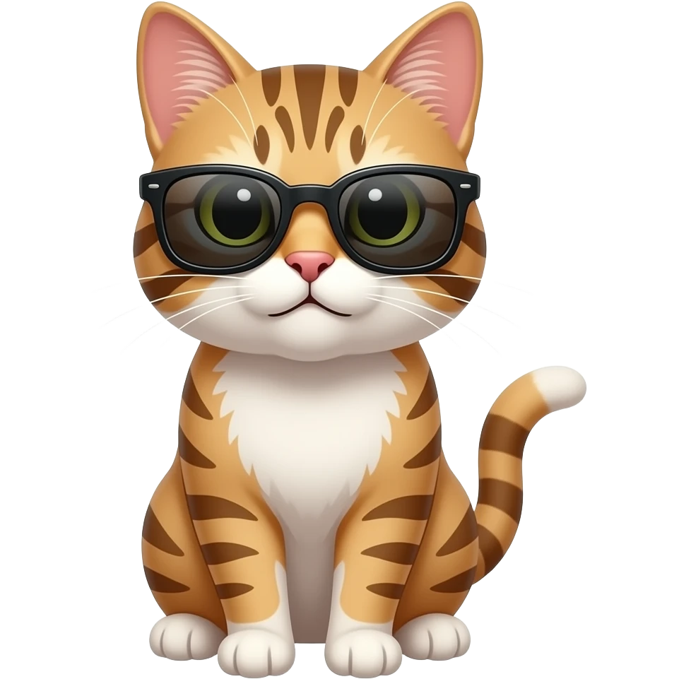 Cat wearing sunglasses emoji