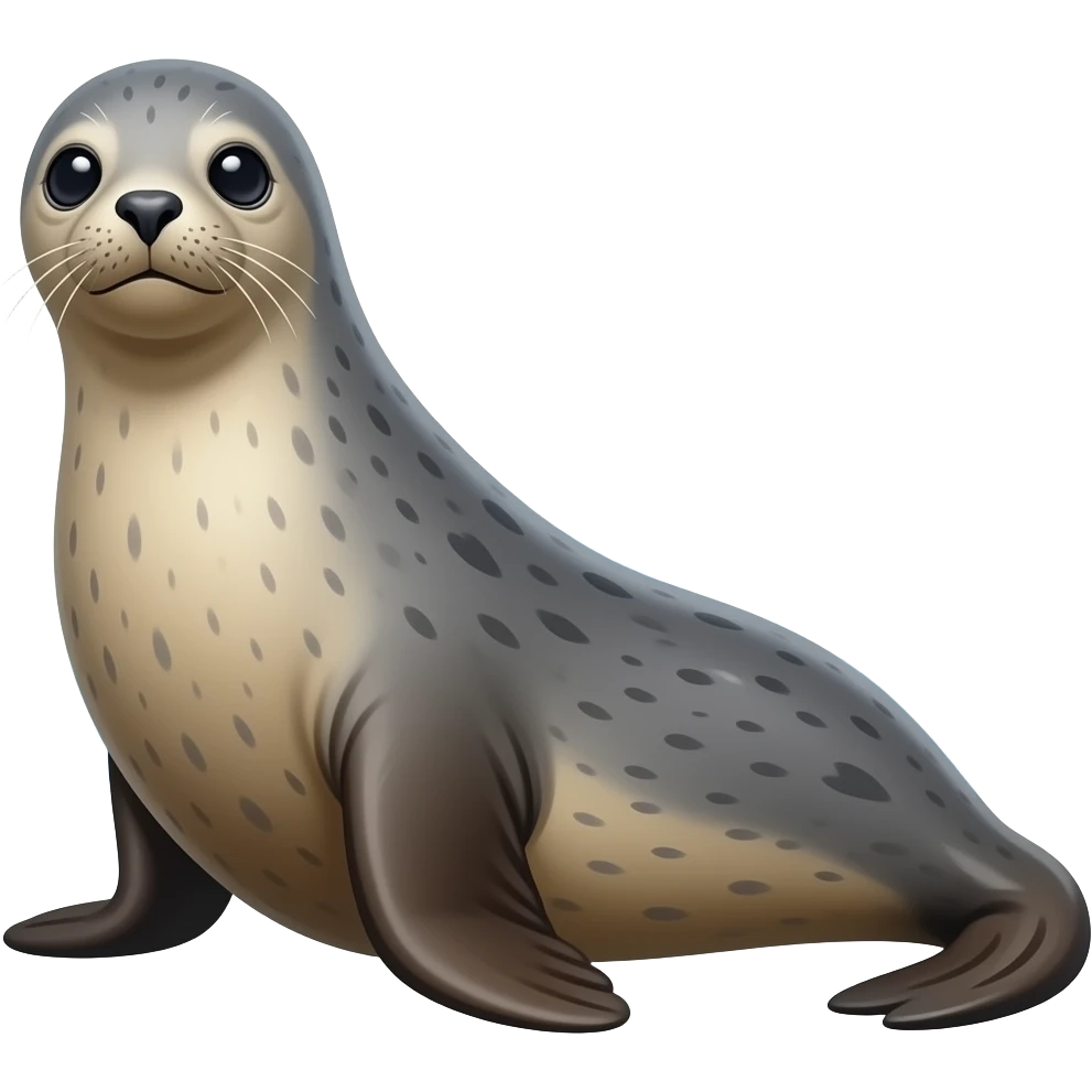 a Picture of a seal background is the antartica emoji