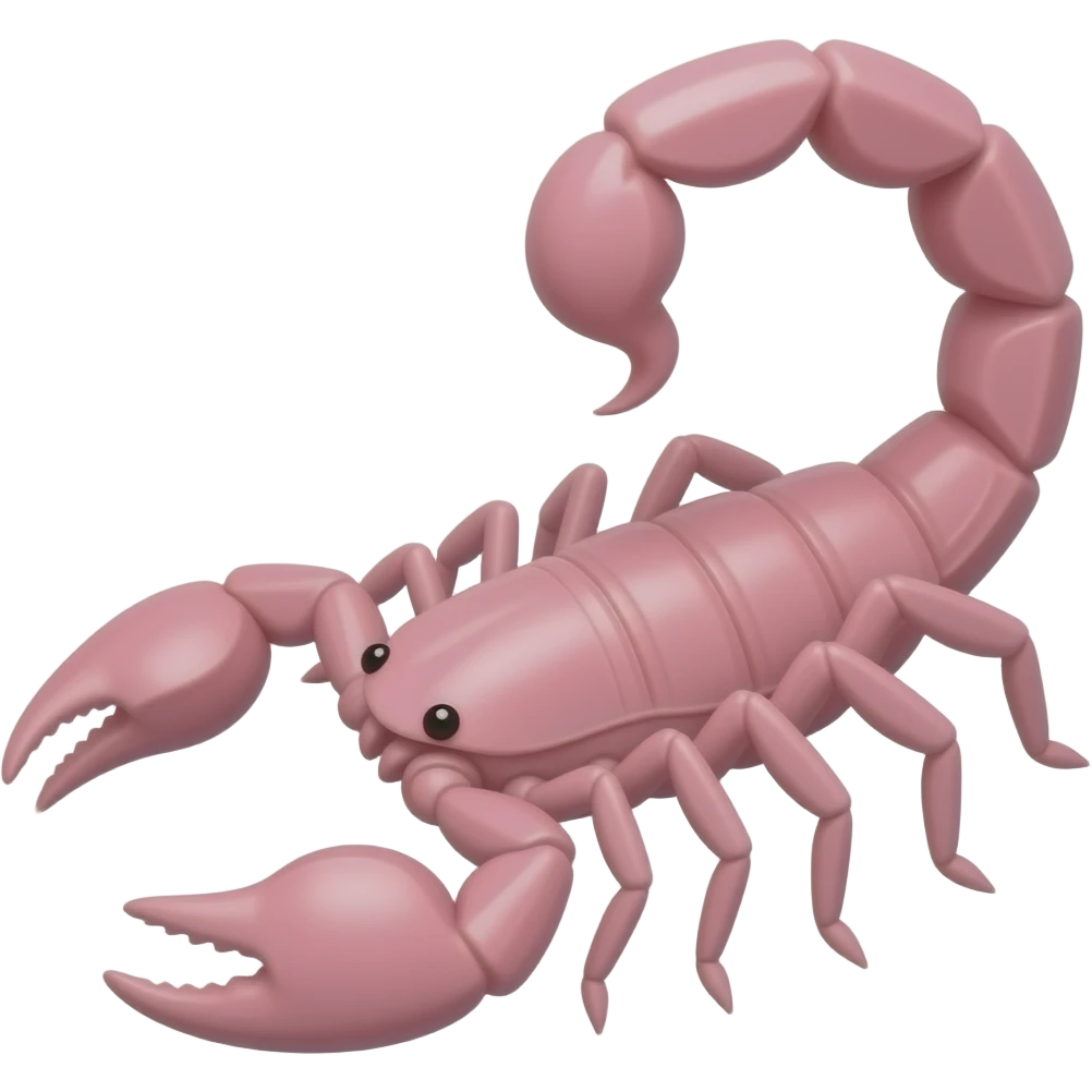 Baby pink scorpion emoji 🦂 emoji