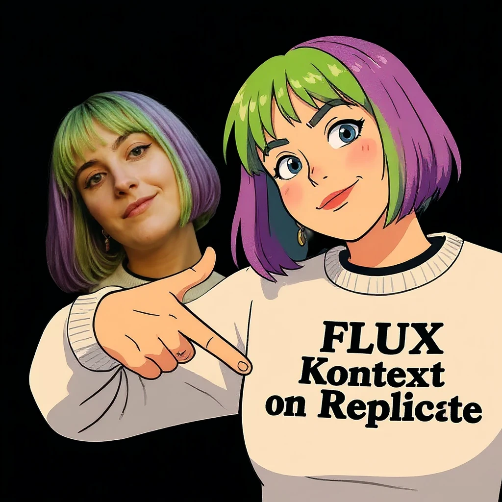 replace replicate to "emojis" and make the background black  emoji