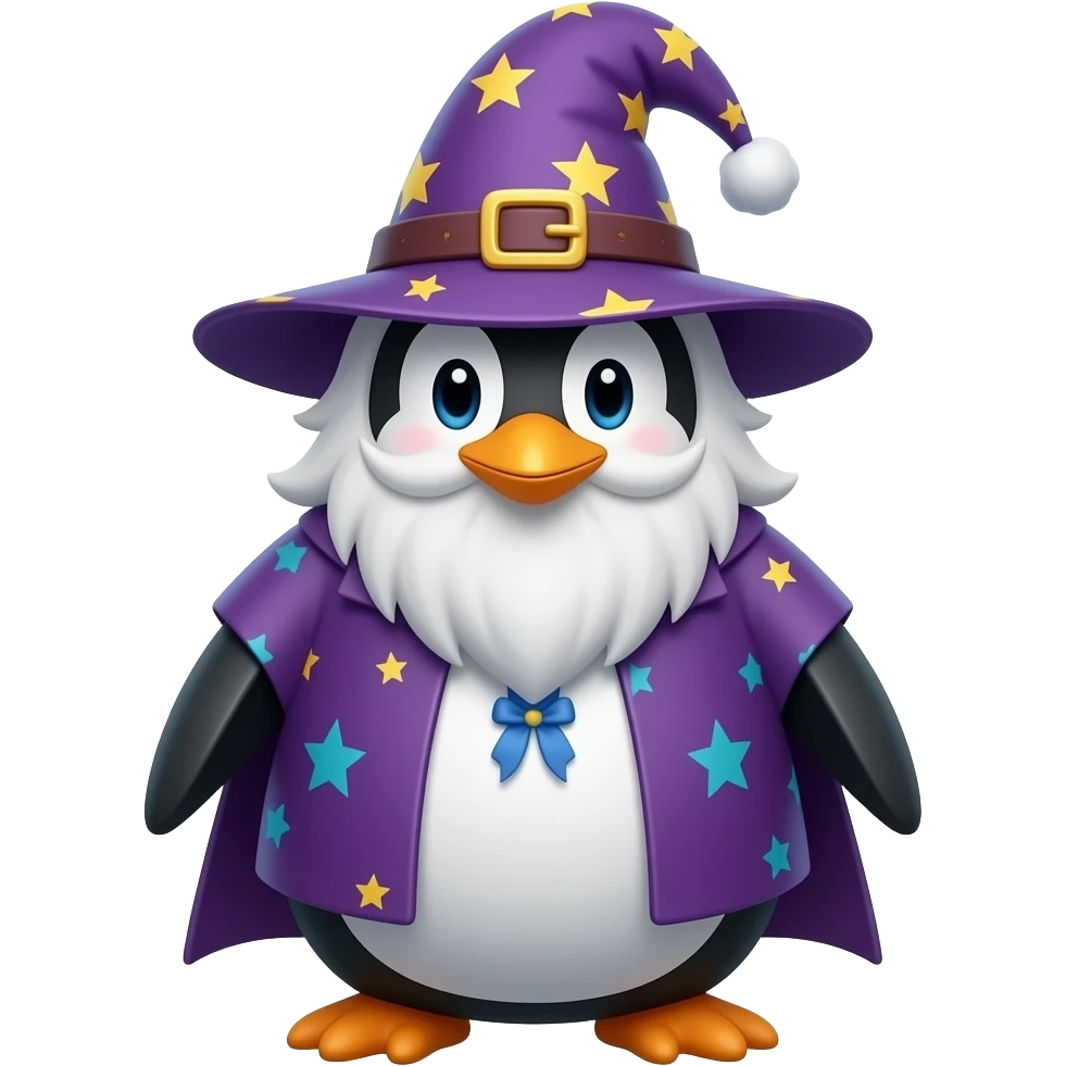 Penguin Wizard emoji