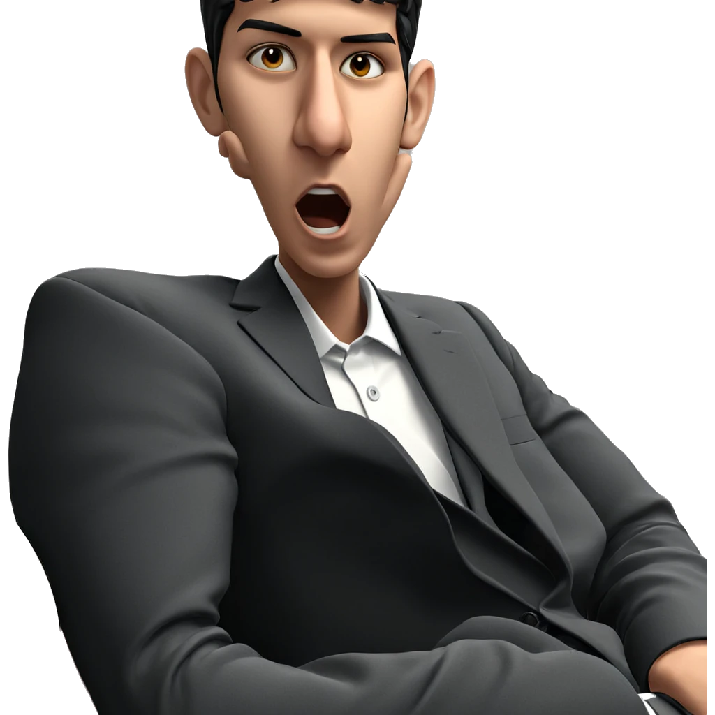 confident boy in formal suit emoji