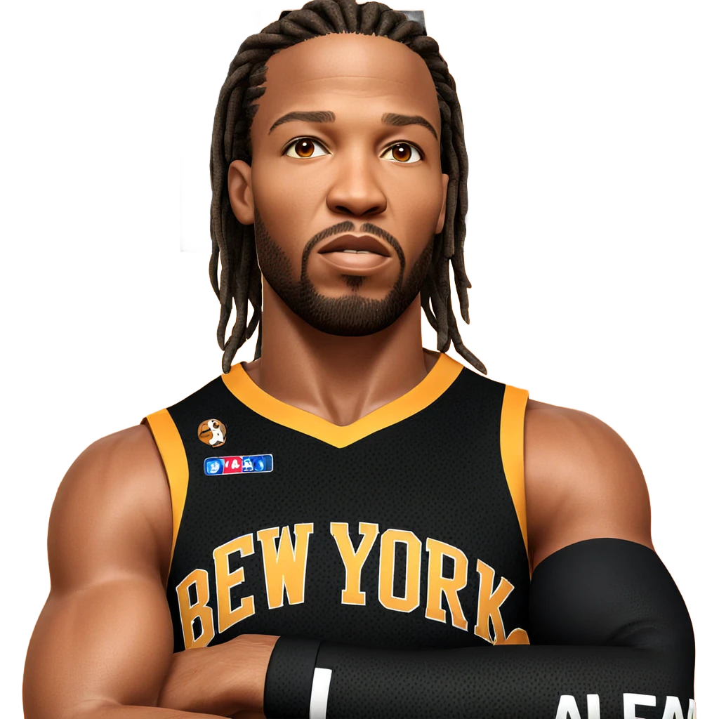 dark-skinned basketball player portrait emoji