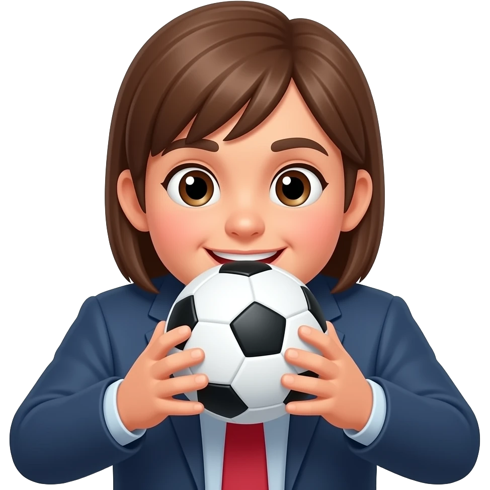 Girl sucking coach with hands emoji