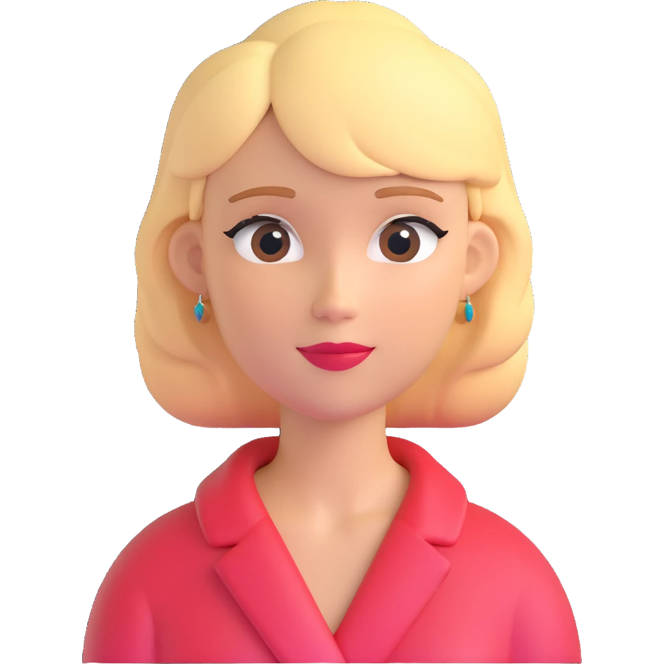 a beauty blonde woman emoji