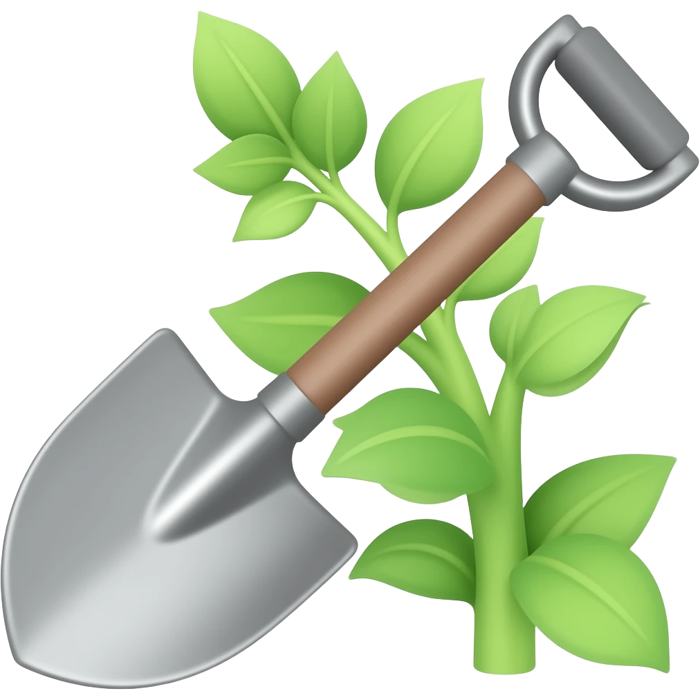 Garden tool emoji
