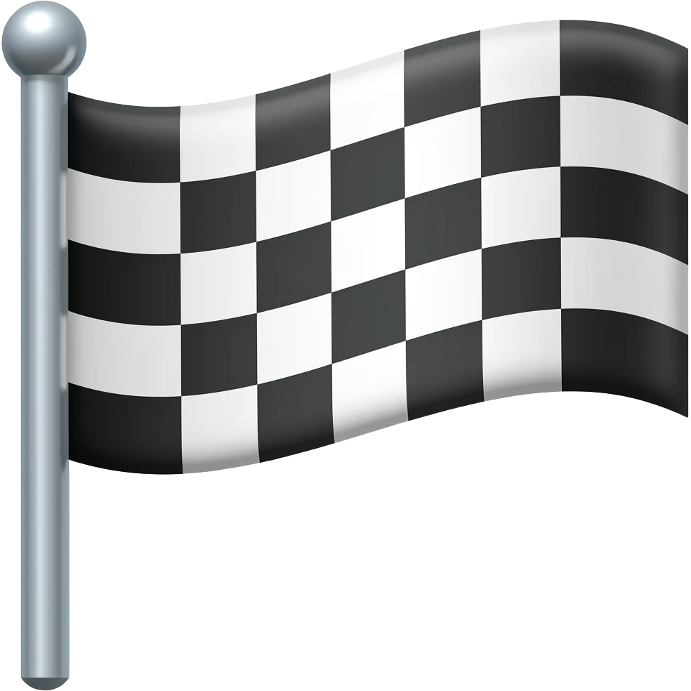 Checkered flag emoji