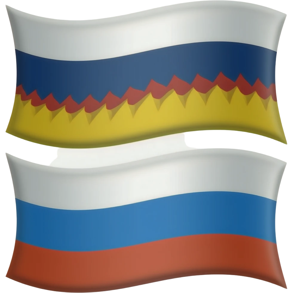 флаг два флага Чечея Россия emoji
