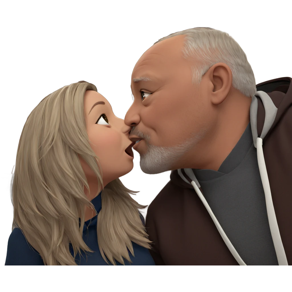 intimate moment of affection emoji