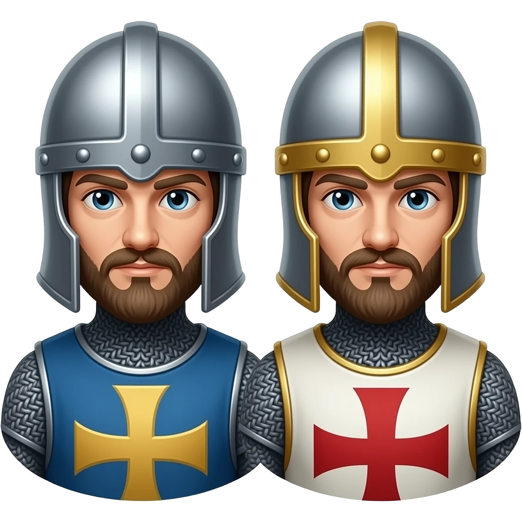 Two templar knights emoji