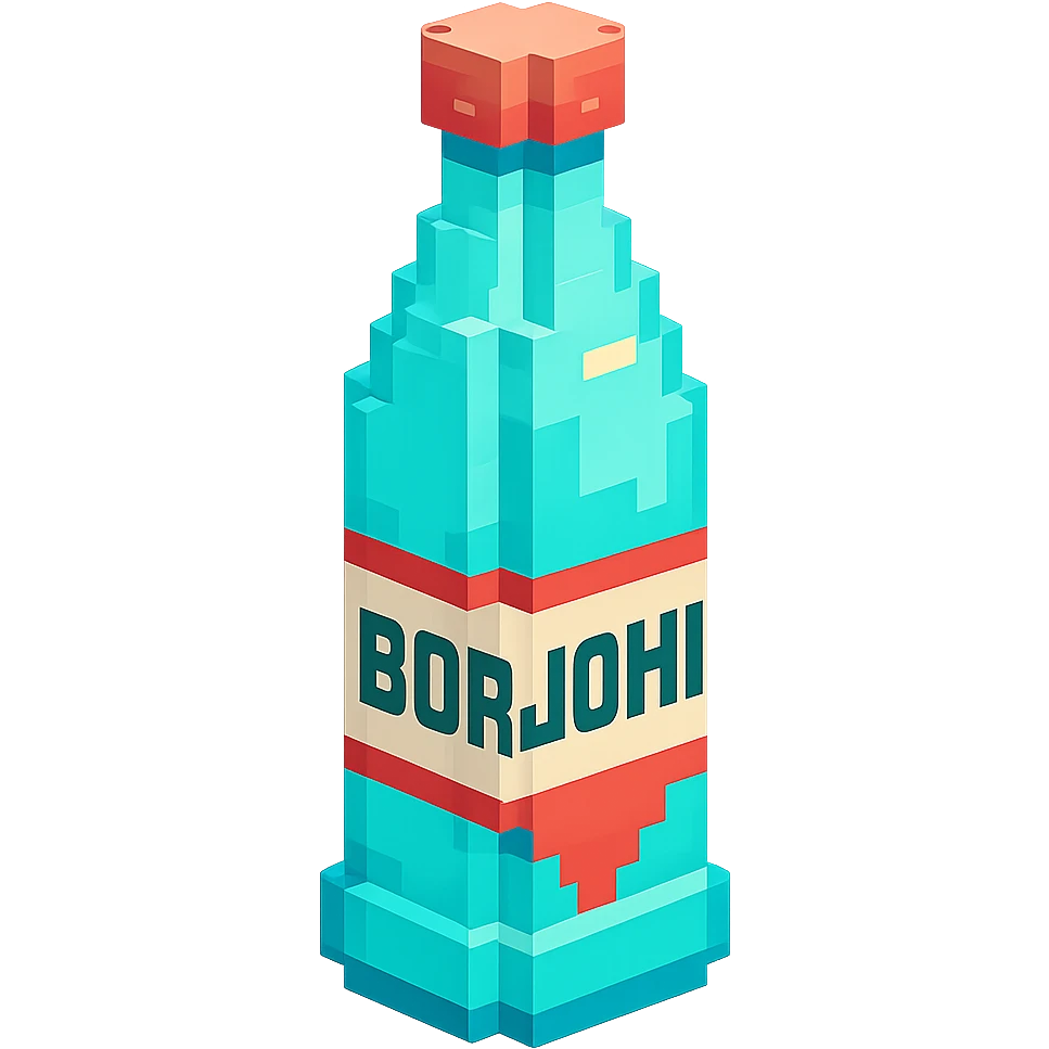 бутылка borjomi, no background emoji
