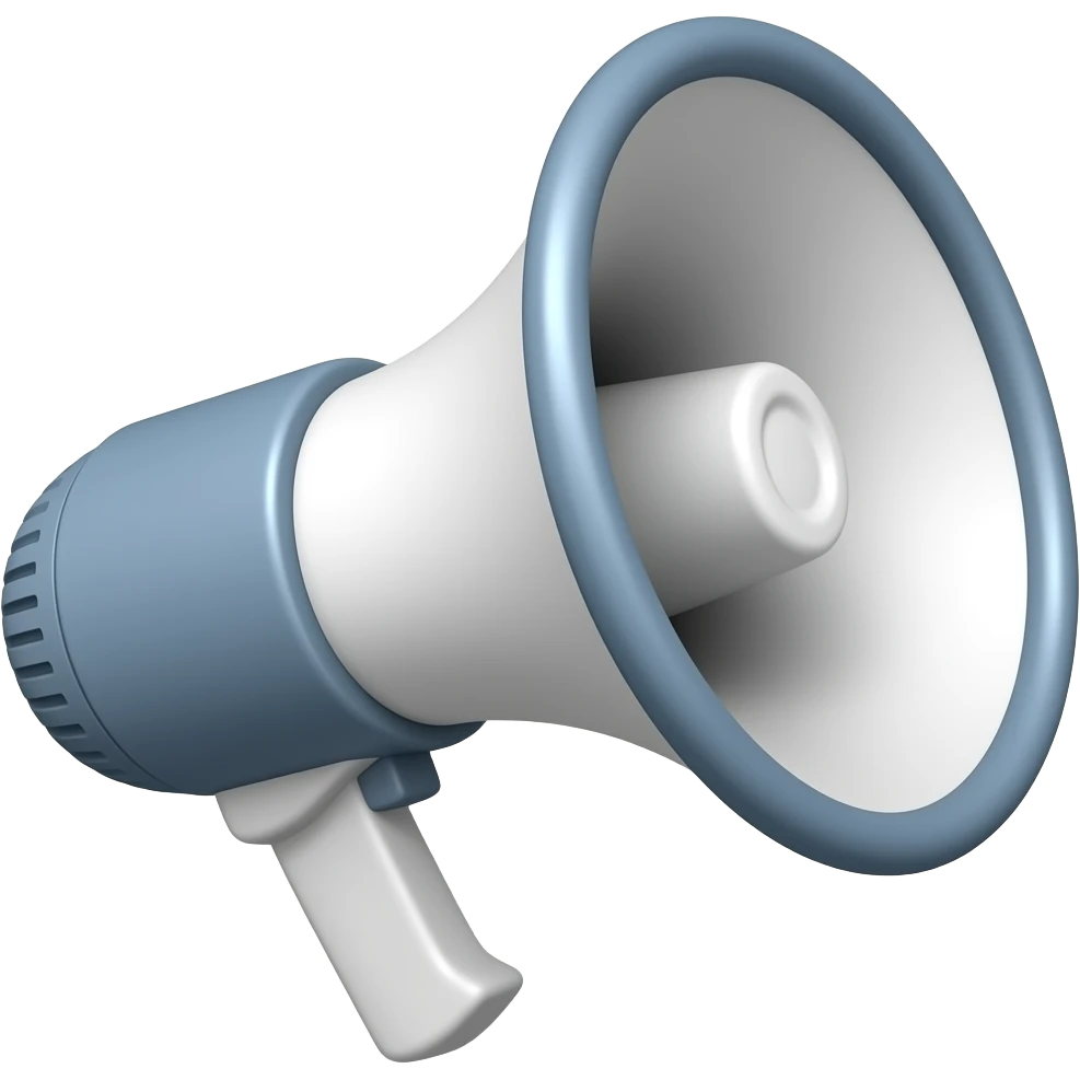 A megaphone emoji