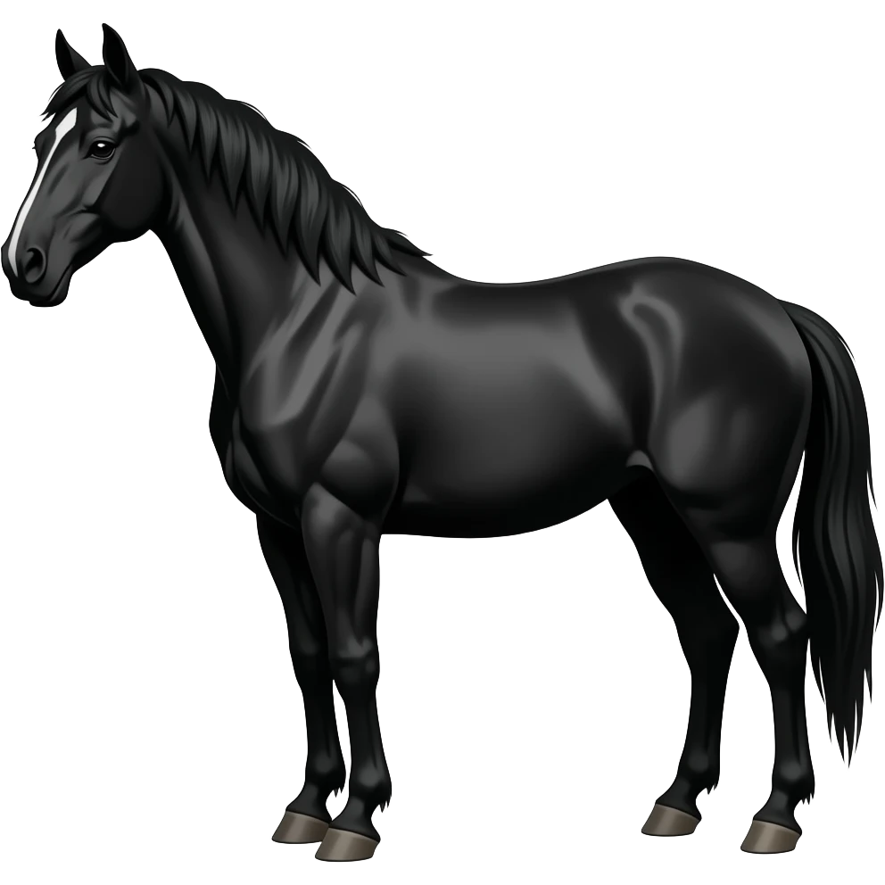 horse_black_3 emoji