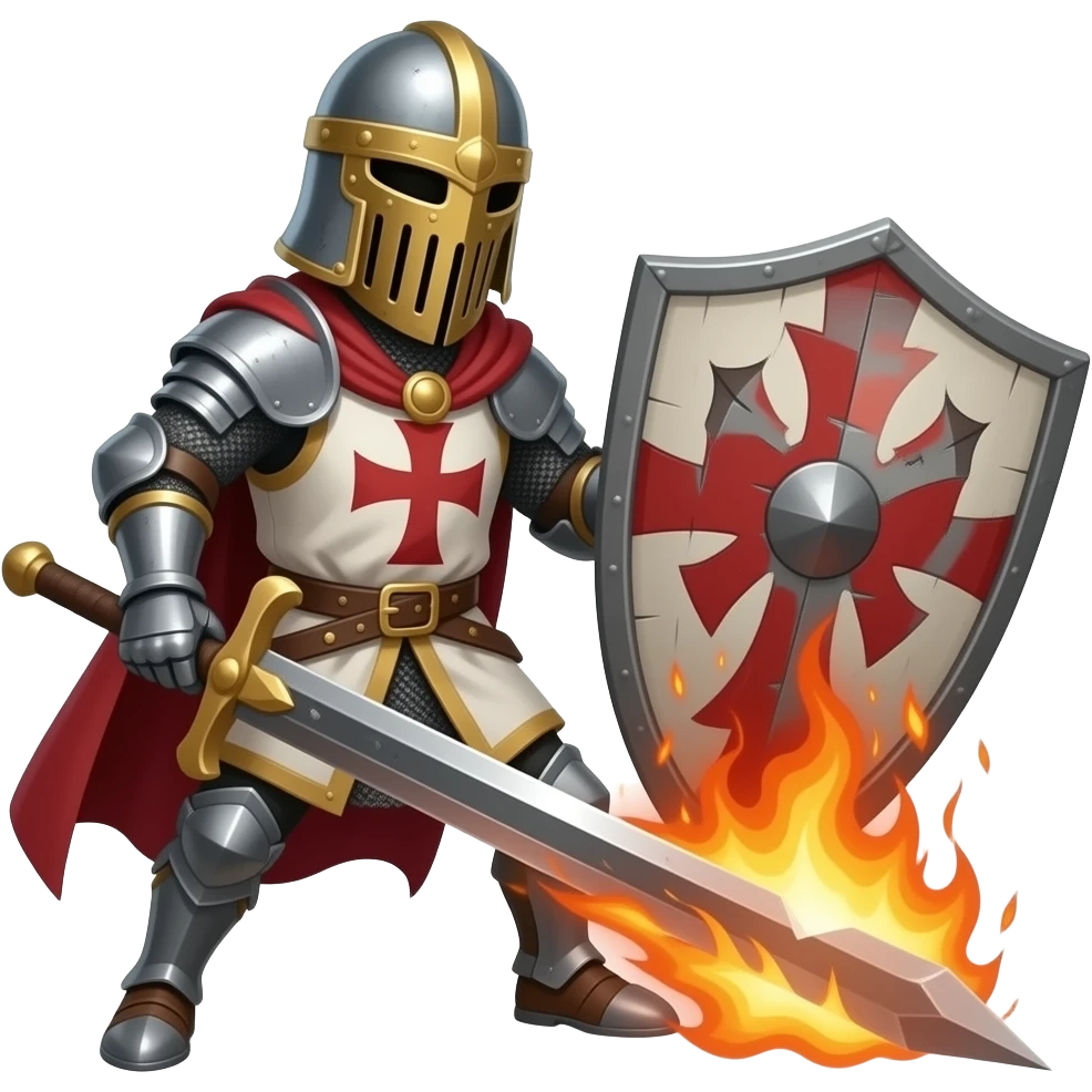 Crusader slays Demon emoji