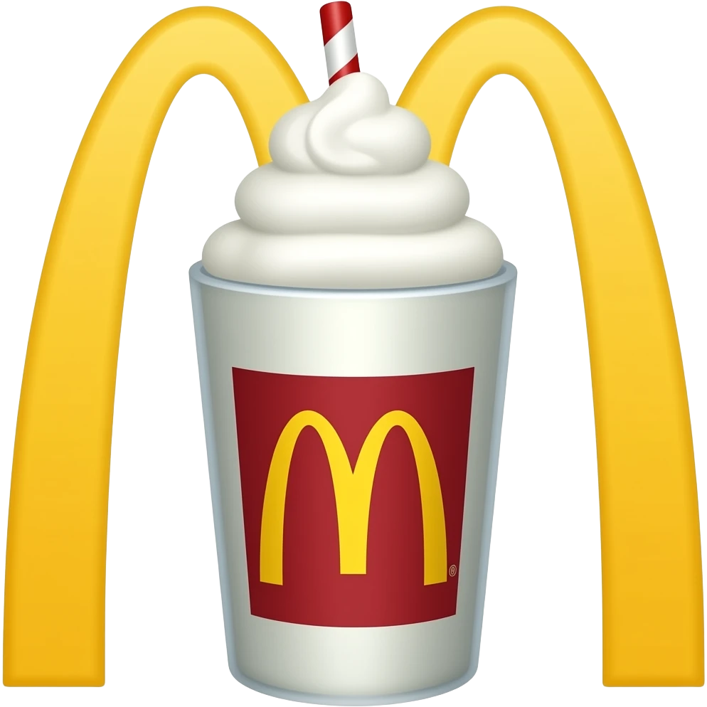 grimace shake with mcdonalds logo on it emoji