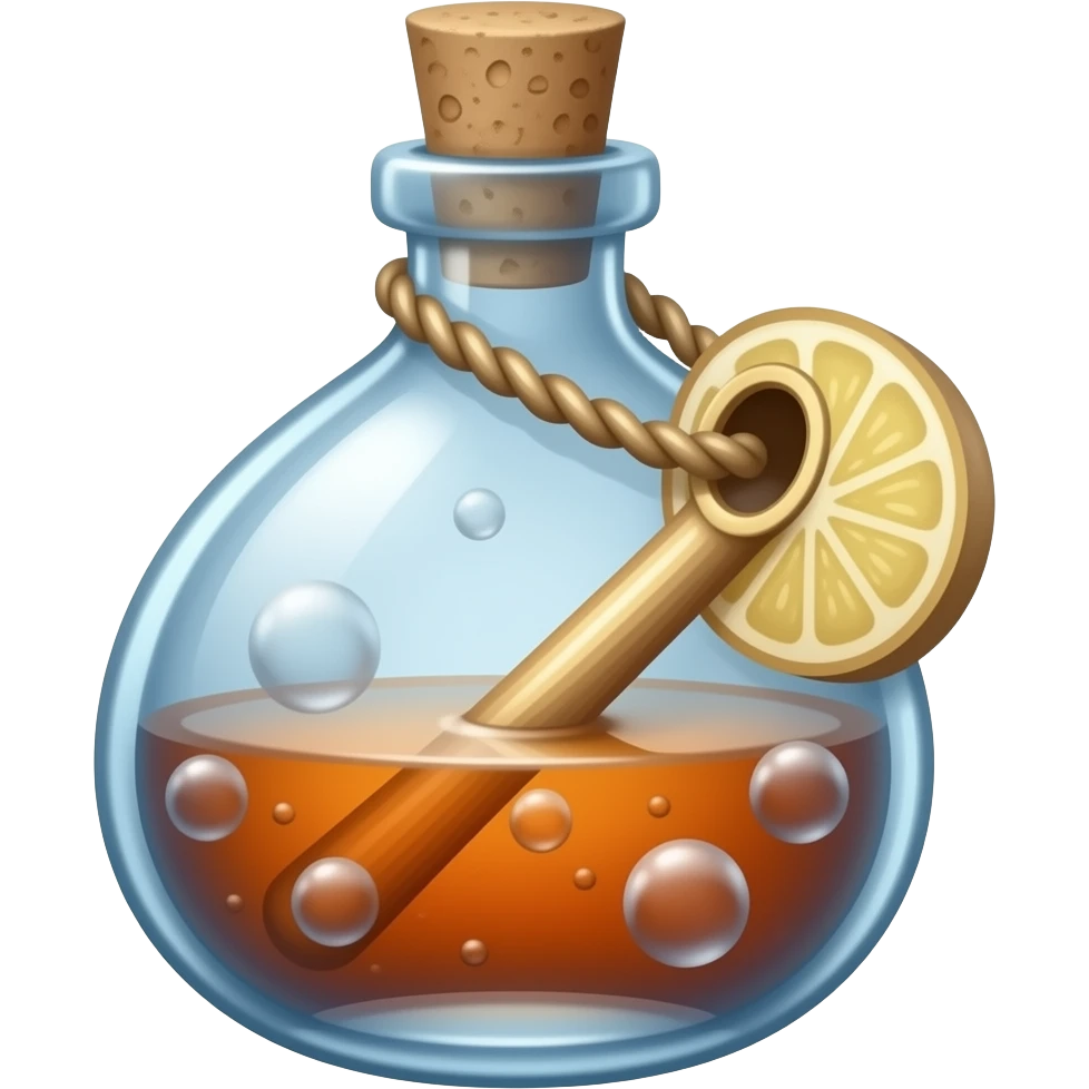 drink me bottle from Alice in wonderland emoji