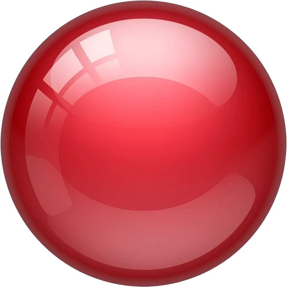 dry-red pearl orb - circular icon copy/paste emoji