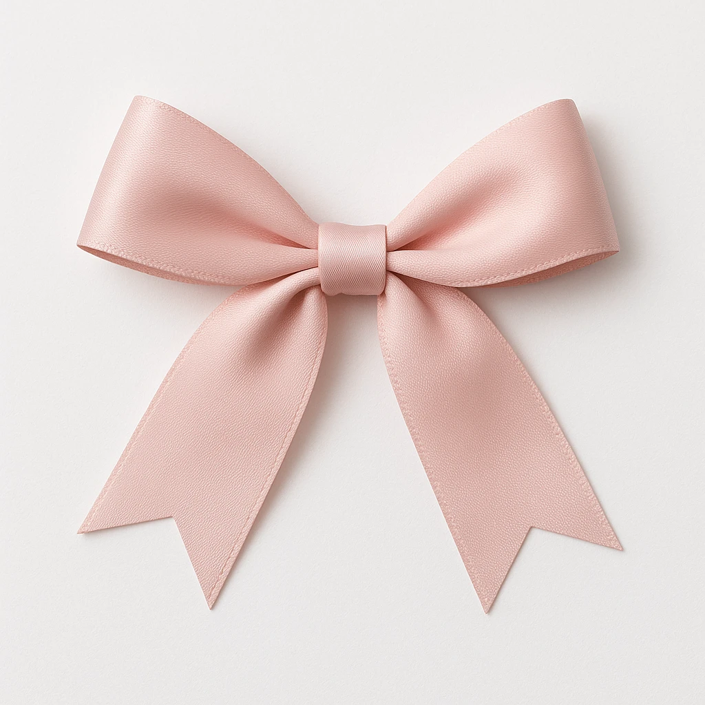 pink bow emoji