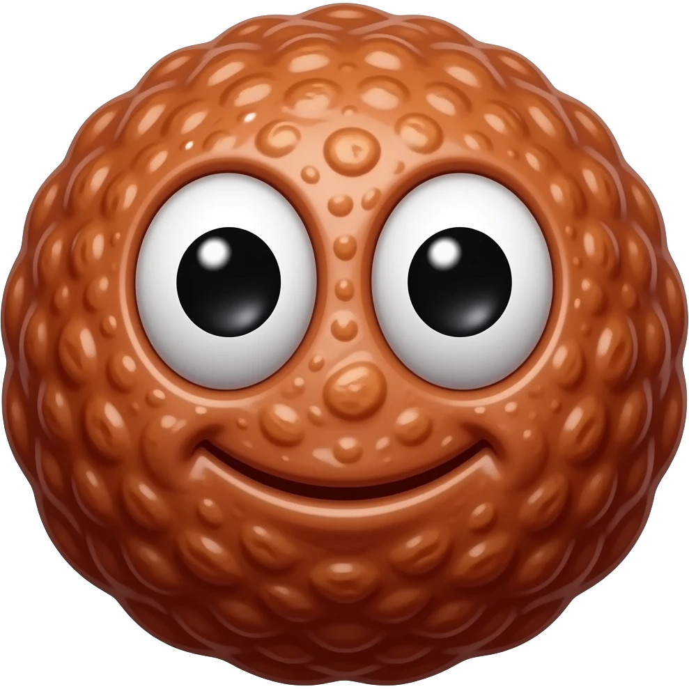 meatball doing a smirk face like this😏 emoji