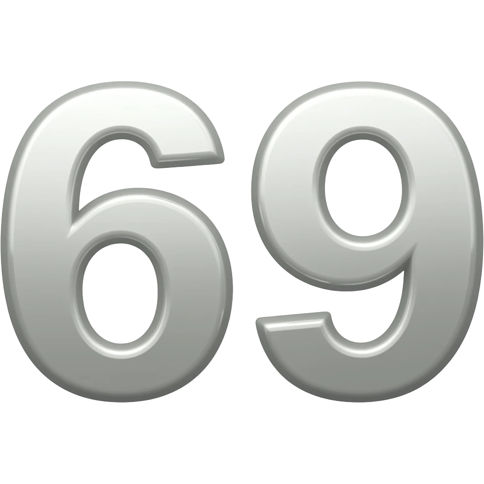 Number 69 emoji
