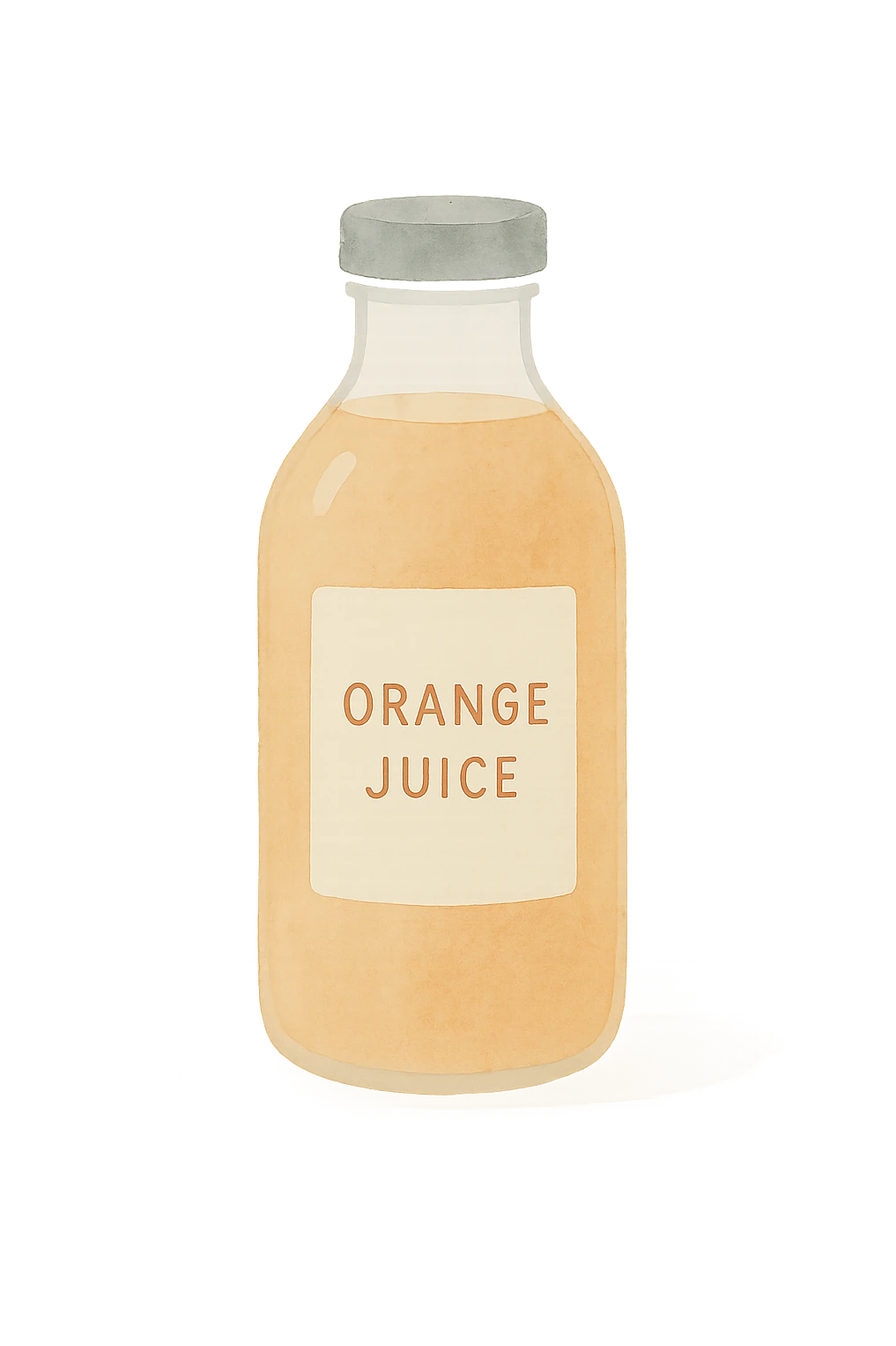 a bottle of orange juice emoji