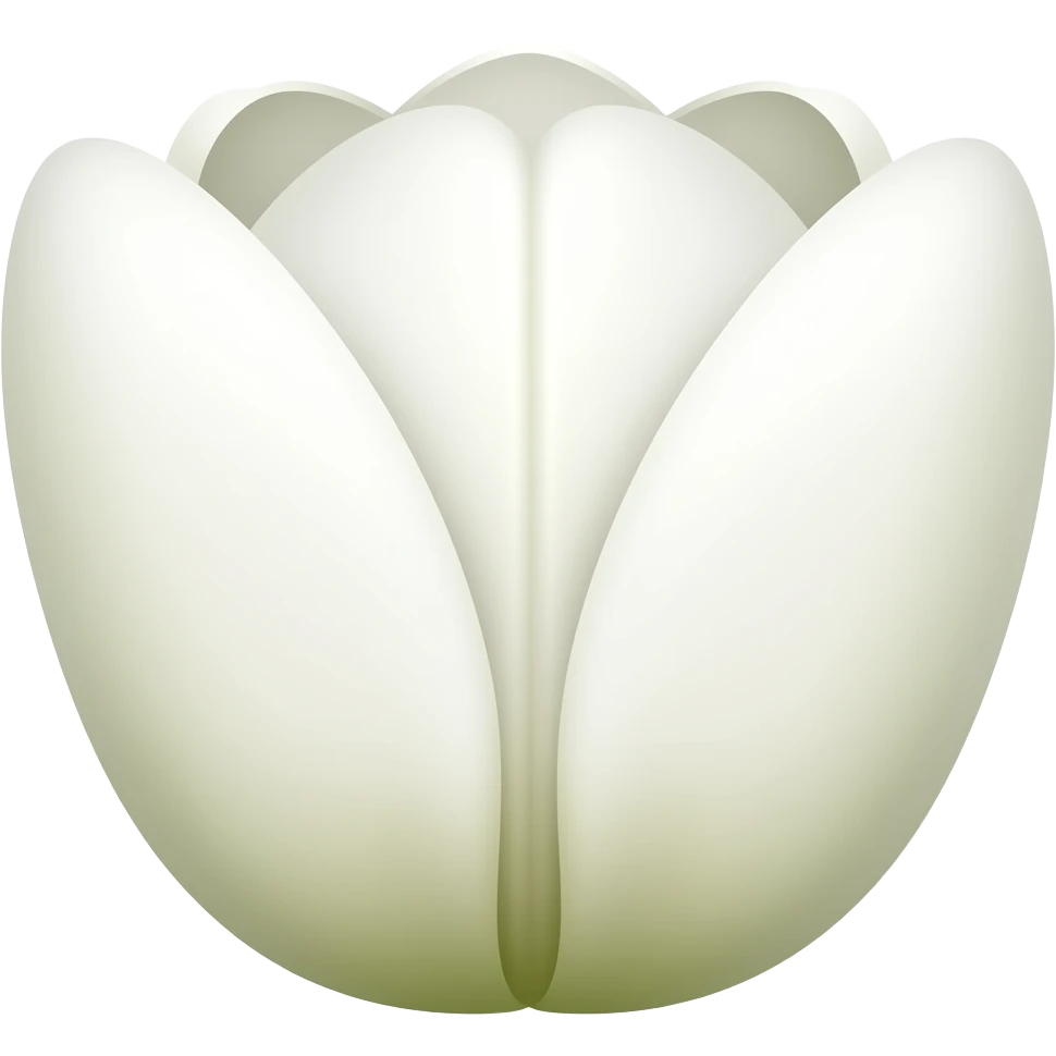 White tulip emoji emoji