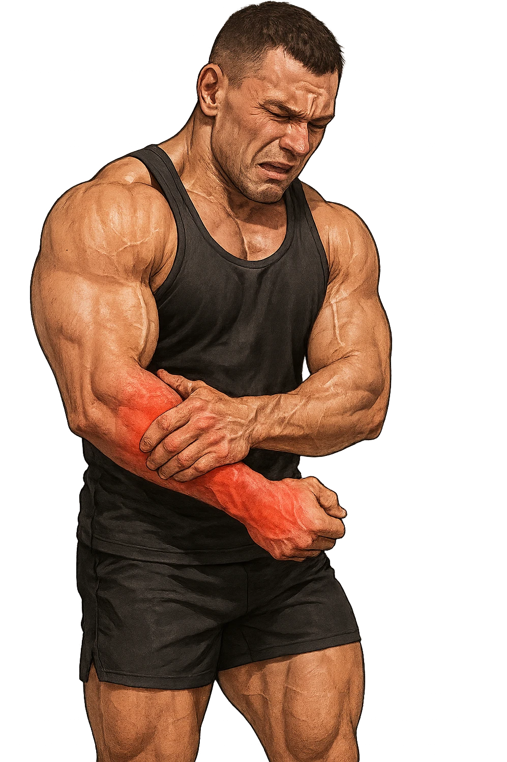 BODYBUILDER CHE HA DOLORI AI LEGAMENTI, SI è INFORTUNATO CON L'ALLENAMENTO emoji