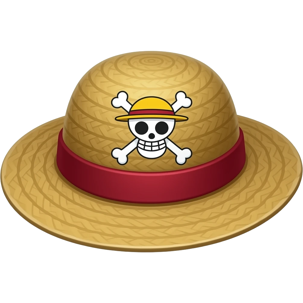 I need the straw hat Jolly Roger from one piece emoji