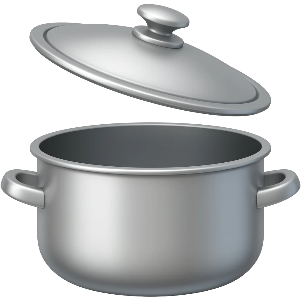 Pot with a lid overing slightly above it emoji